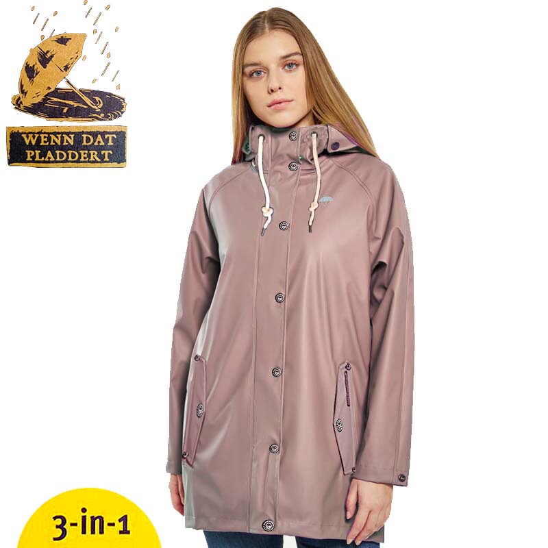 Original Women's Raincoat Three-In-One Fleece-Lined Windbreaker