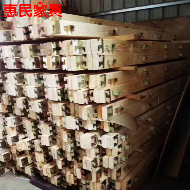 nhà máy Thâm Quyến trực tiếp 1 m 1,2 m 1,5 m đơn giường đôi giường gỗ đơn giường nhân viên khung - Giường giường tân cổ điển