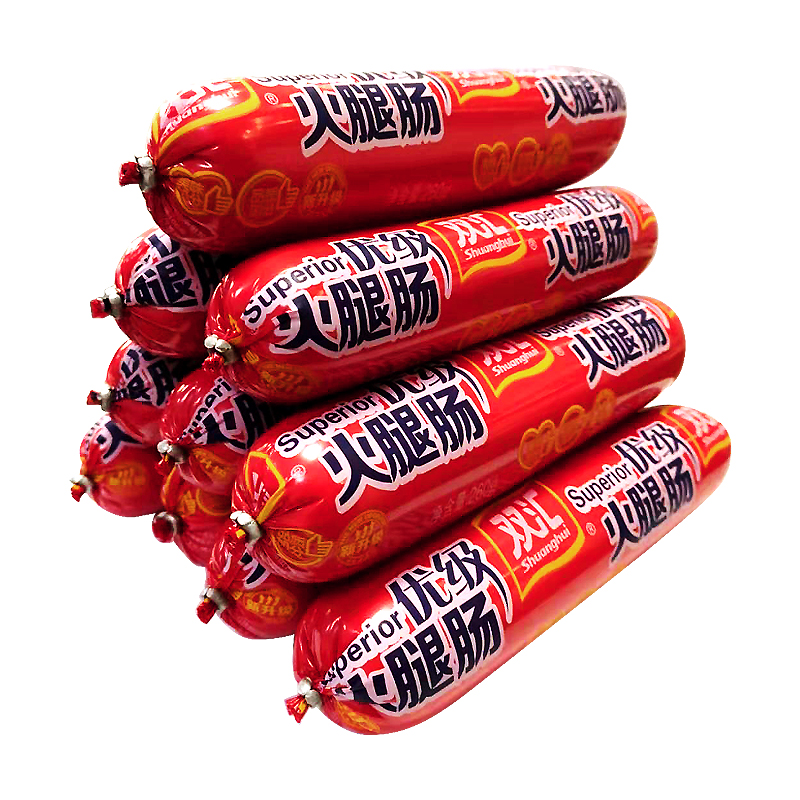 Double Huihui Superior Class Fire Leg Sausage 260g Large Root Boiling Hot Pot Sausage Whole Box Coarse Catering Commercial Fried Dish King Middle King