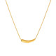 Retro simple golden cylindrical pendant snake bone necklace female 2022 new trendy light luxury niche exquisite clavicle chain