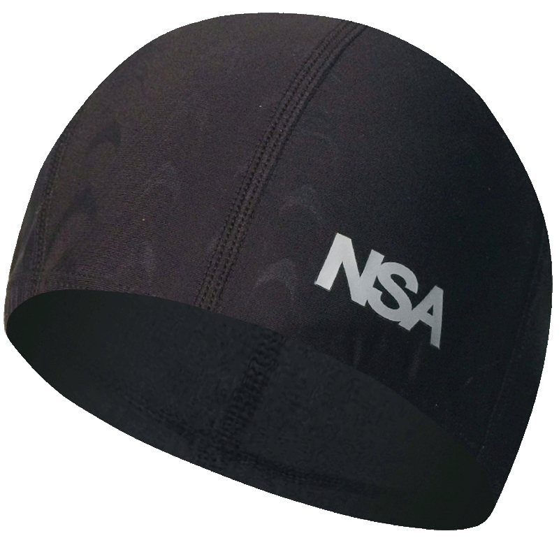 NSA Bathing Cap Shark Leather Fabric Swimming Cap Pit Strip Fabric Cloth Swimming Cap Comfort Without Stranglehead Delivery Earplugs