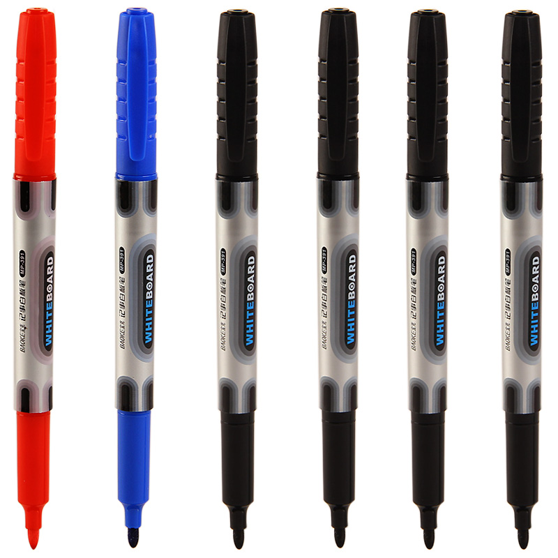 Puck single head white board pen 12 clothes easy to wipe waterborne multipurpose whiteboard atom pen display board pen