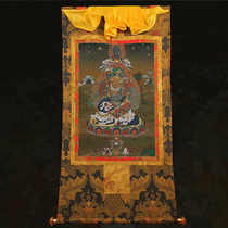 Treasure King boutique Thangka Tibetan hanging painting Puride hand-mounted cloth printed gold line Thangka Buddha Statue