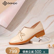 Half Slop Women Shoes Spring New Low Heel Round Head Single Shoes Flat Bottom Shoes Butterfly Knot Fashion Casual Commuter Working Shoes Woman