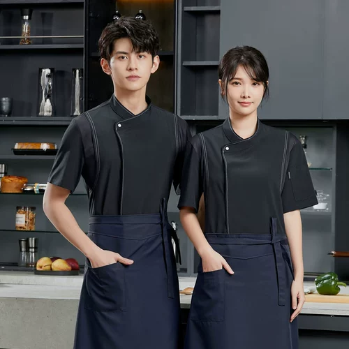 Высококачественный летний шеф-повар для мужчин с короткими рукавами в воздухопрокат