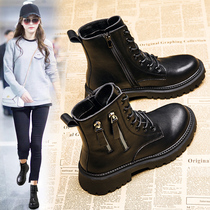 Martin boots female British trend New Joker thick-soled cotton shoes women 2020 Autumn Winter short boots plus velvet warm snow boots