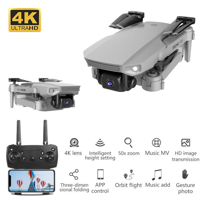 Mini drone 4K aerial photo folding remoted-controlled aircraf