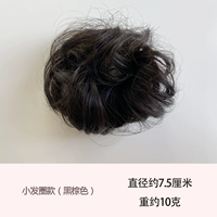 Маленький круг волос (черный коричневый)