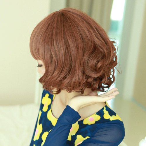 品秀 Демисезонный парик, кудрявая милая челка, придает объем