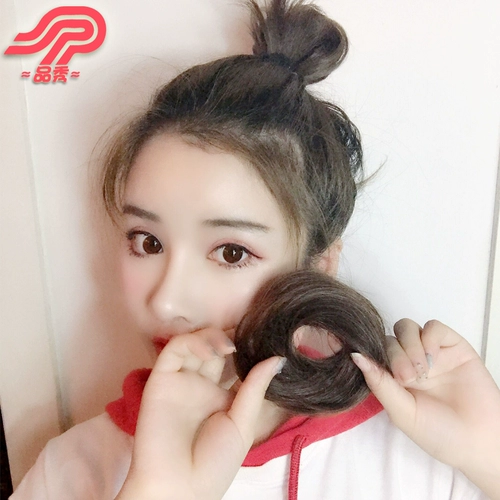 Шаровая головка изготовленная из настоящих волос, парик изготовленный из настоящих волос, повязка на голову, натуральное кольцо