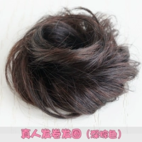 Живое вьющее кольцо для волос (темно -коричневое)