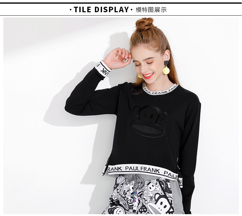 Sweatshirt femme PAUL SINGE FRANC GRANDE BOUCHE - Ref 3216627 Image 12