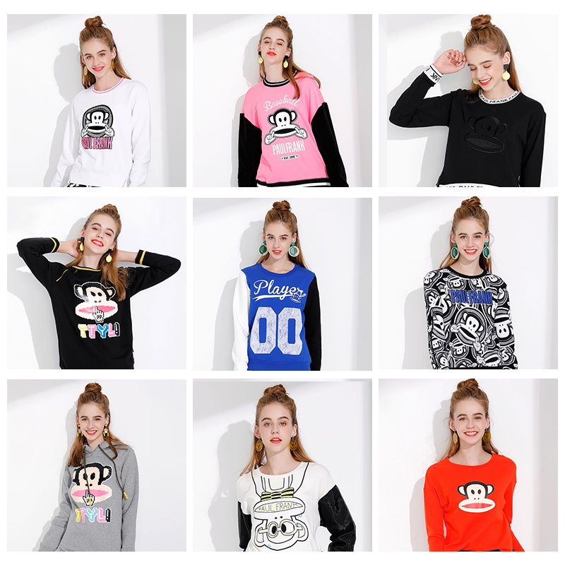 Sweatshirt femme PAUL SINGE FRANC GRANDE BOUCHE - Ref 3216627 Image 1