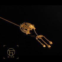 Wan Bao De original retro court Ming and Qing Han clothing accessories headgear costume modeling film and television drama group headwear hairpin hairpin