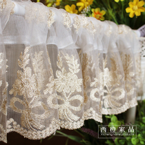 Book Korean-style coffee curtain half-curtain Short-curtain cabinet Curtains Small short curtain Lace Short Curtain lace Short-shade lace Lace Shield Curtain