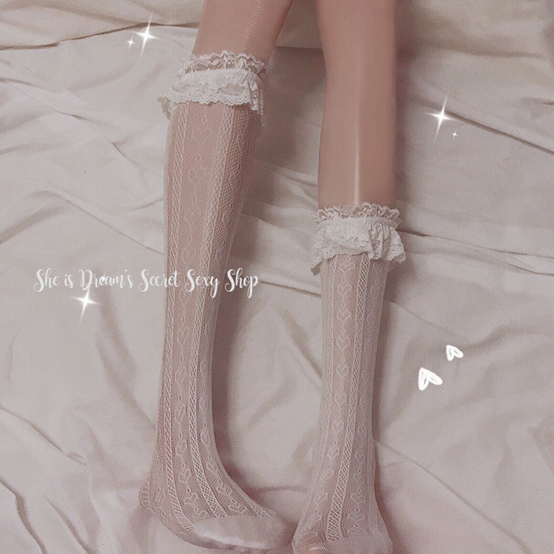 The illness is called love * She is like a dream soft-girl lol girl lolita caring Lo maiden control short socks ~