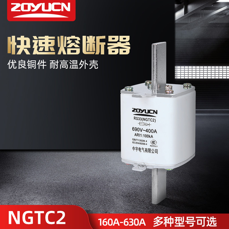 Zhongyu NGTC2 RS33 690V 400A fast fuse plug-in ceramic fuse fuse melt core