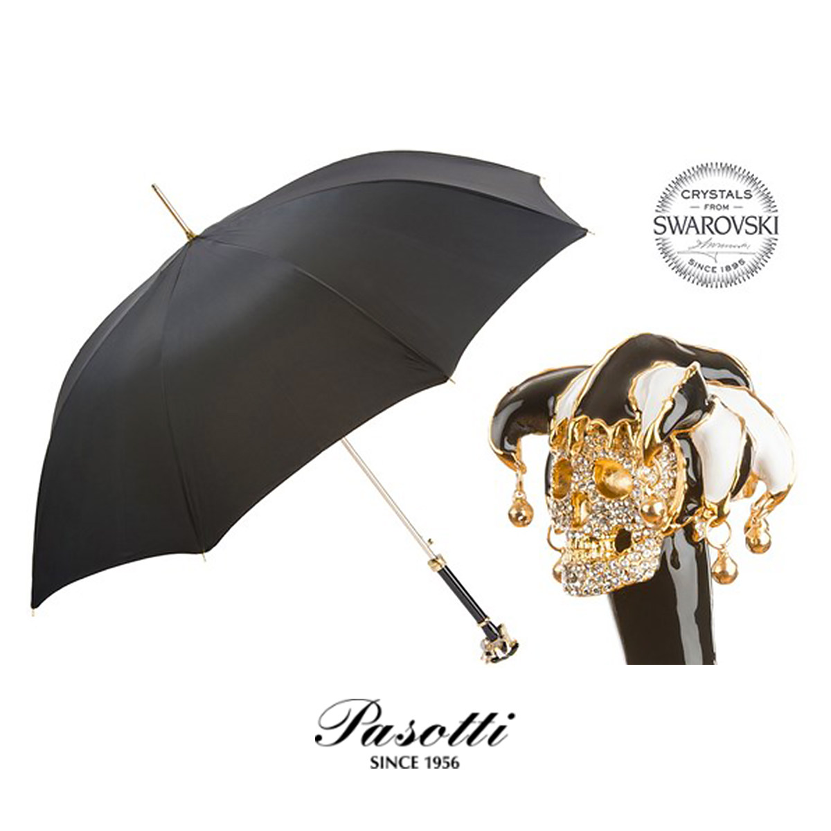 Imported from Italy Pasotti Sunny Umbrella Gao Wenying Xu Ruizhi same style gift clown skull handle