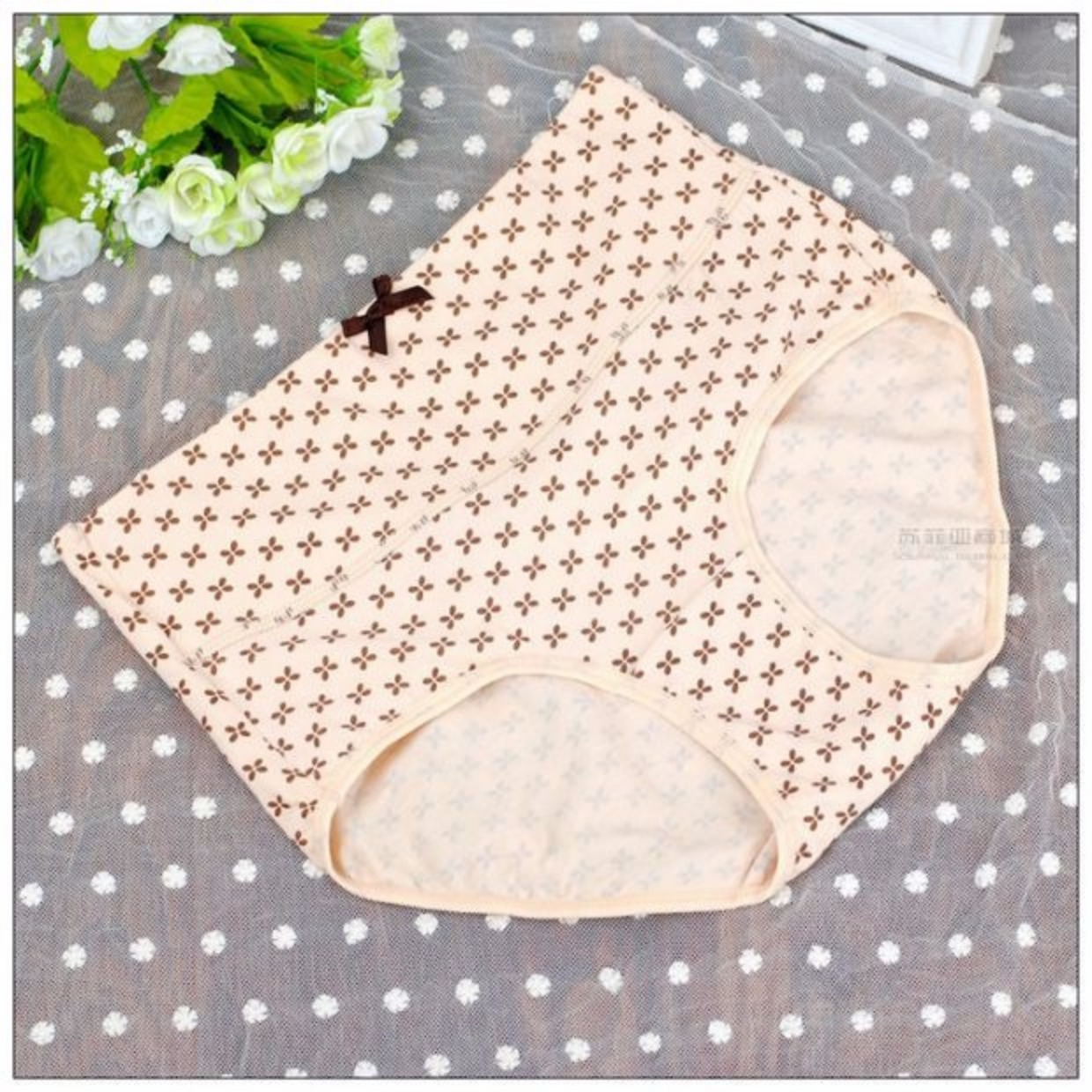 Butterfly Ann Fen Quần lót chính hãng Cotton cao eo Tummy Bà thun cotton thoáng khí Quần mỏng thoải mái quan lot dep