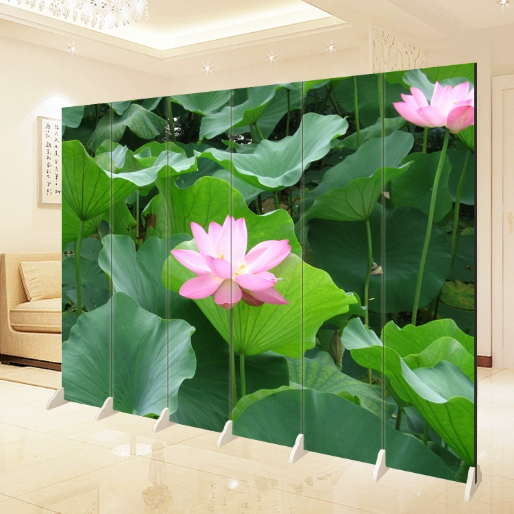 Lotus ao sen lá nền màn hình gấp phân vùng thời trang phòng khách lối vào văn phòng khách sạn vẻ đẹp YY neo - Màn hình / Cửa sổ