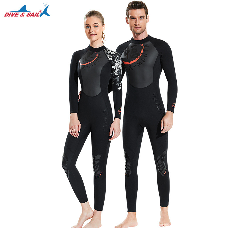 Diving suit professional long sleeve sun protection 3mm warm and cold protection couple thickened free snorkeling jellyfish