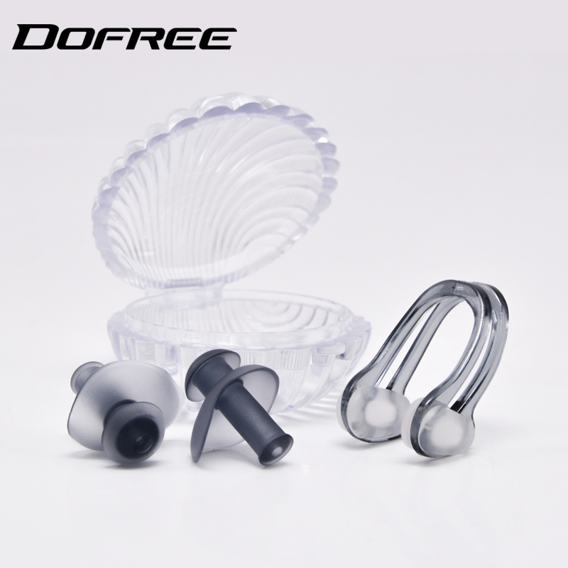 Dovan forest nose clip earplug suit soft fit for men and women versatile professional swimming earplugs anti-choking water nose clip