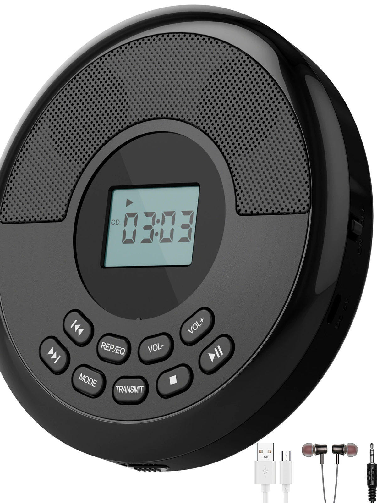 Portable Cd Player Mp3 Music Album Cd Walkman USB Bluetooth Cd Player Dual Speaker Stereo