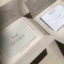 Invitation letter customization creative wedding invitation ins simple high-end business greeting card wedding invitation customization