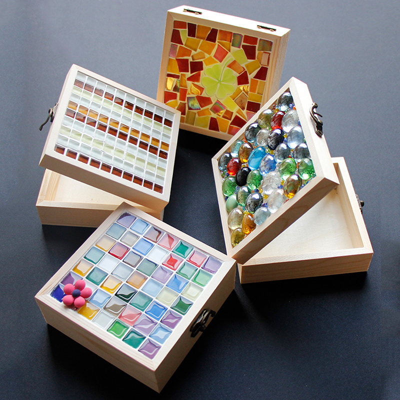 Children's Puzzle Handmade Diy Mosaic Containing Box Material Packs Elementary School Children Day Festival Creative Ornament Box Gift-Taobao