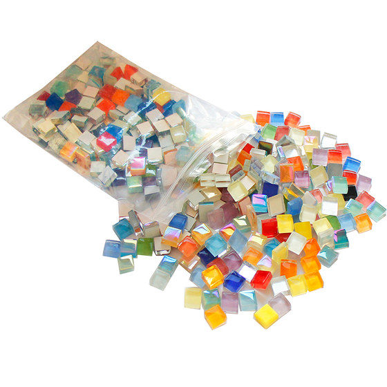 Special sale 1200 grains 1 kg 1 cm DIY small particle crystal mosaic patch tile handmade material