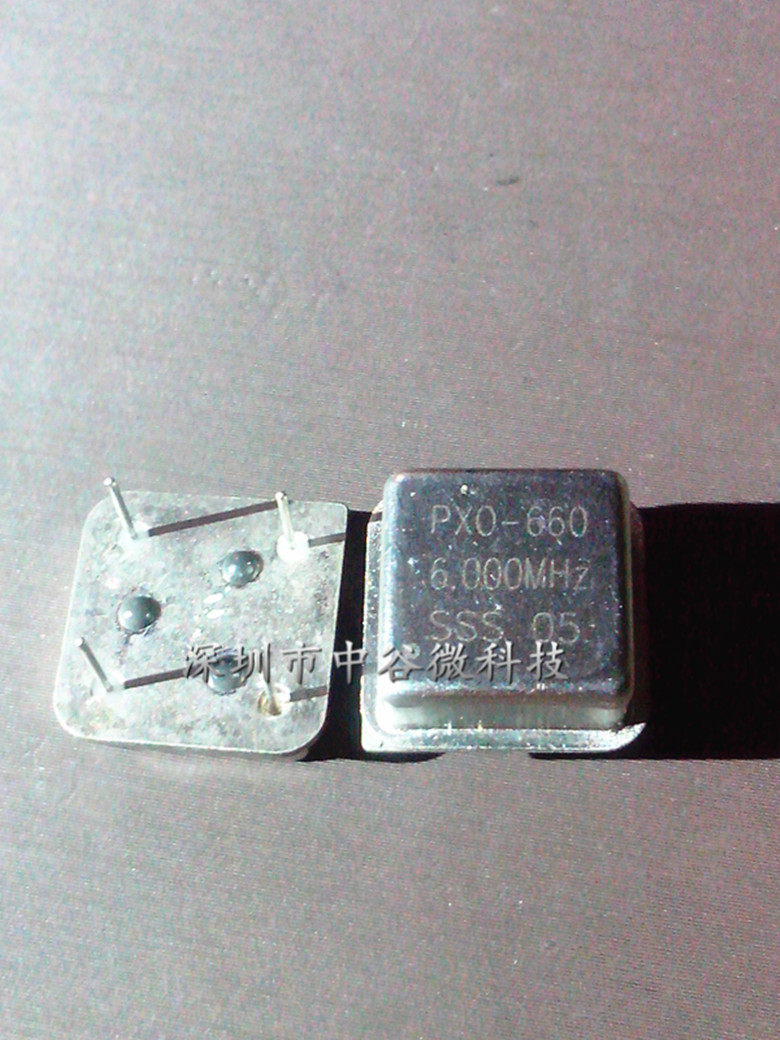 In-line active crystal oscillator 6MHZ 6.000MHZ 6M PXO-660 4 pin clock vibration square