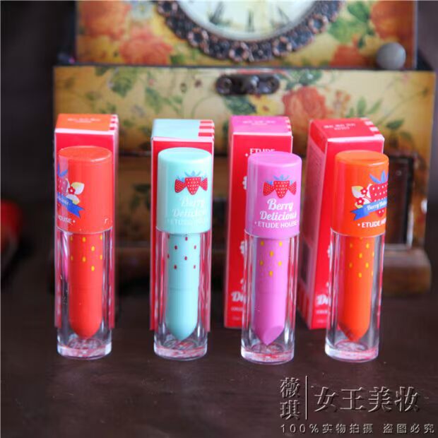 Thiếu hụt thấp để khóc Hàn Quốc etude house Itty House cưới thiên thần son bóng kéo dài nhuộm môi - Son bóng / Liquid Rouge 	son bóng nars	