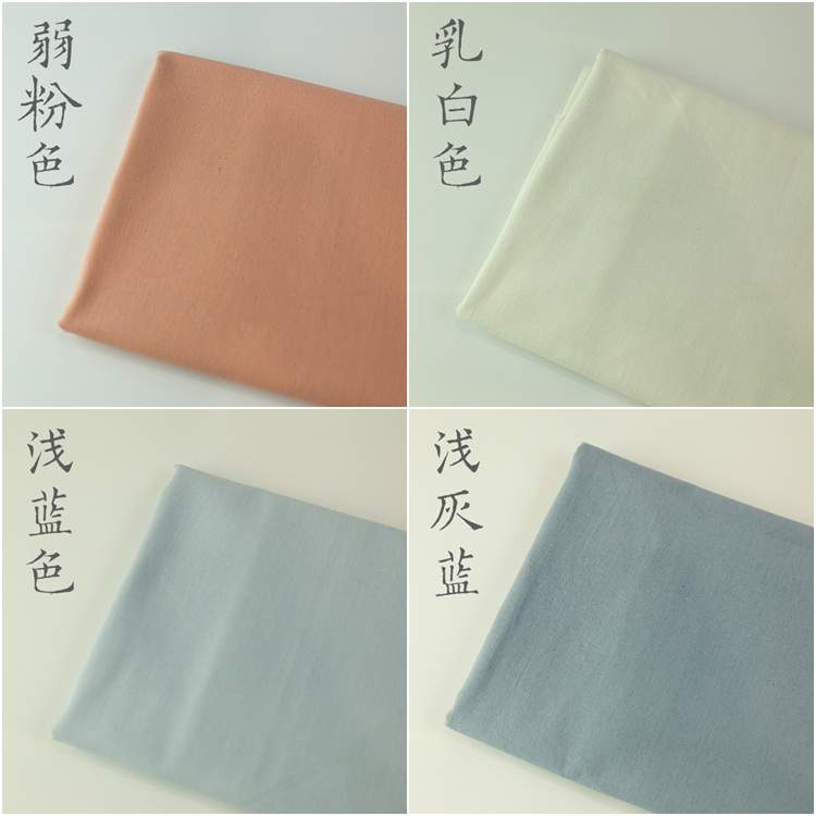 Xiao vải cắn ren retro màu vải lanh-bông DIY thuật handmade lanh đồng bằng túi vải - Vải vải tự làm vải thô mộc