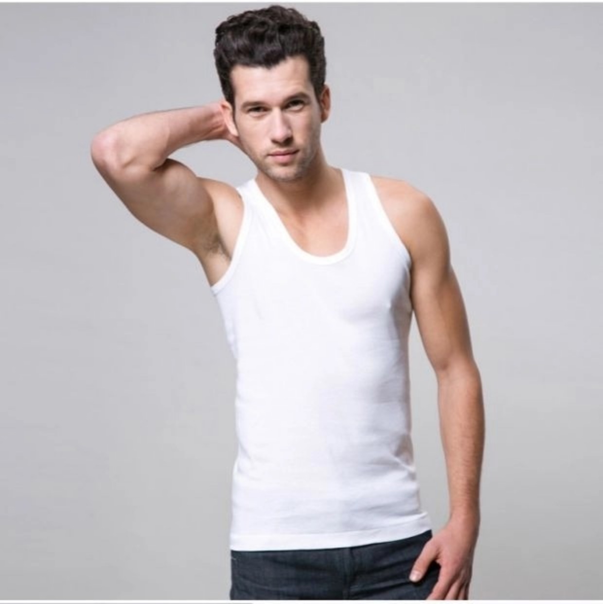 AB đồ lót không tay vest nam mùa hè thủy triều cotton cũ áo sơ mi giản dị chạm đáy áo sơ mi nam T758 áo lót không gọng