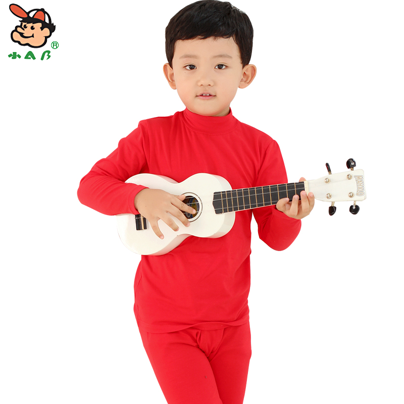 AB children's natal year big red cotton underwear boys middle and big children teenage students warm suit autumn T305