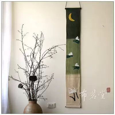 Cloth Mingtang handmade cloth paste cotton and linen wall hanging cartoon cloth paste wall hanging