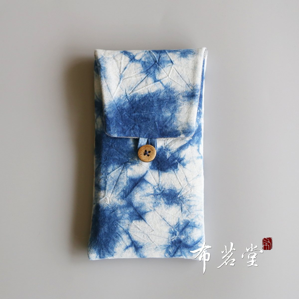 Bu Ming Tang tie-dye mobile phone bag a variety of patterns hand tie-dye can also be used as glasses bag