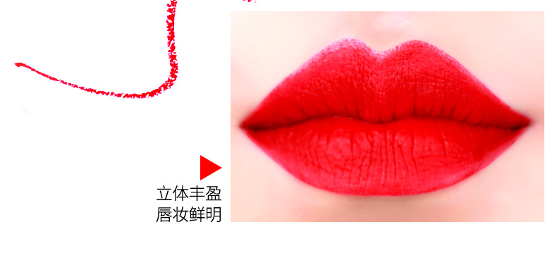 Môi lót bút dưỡng ẩm lâu dài là không dễ dàng để decolorize không thấm nước chính hãng đậu dán màu là không dễ dàng để smudge nhựa môi bút chì tự nhiên mờ 	son bút chì màu 18