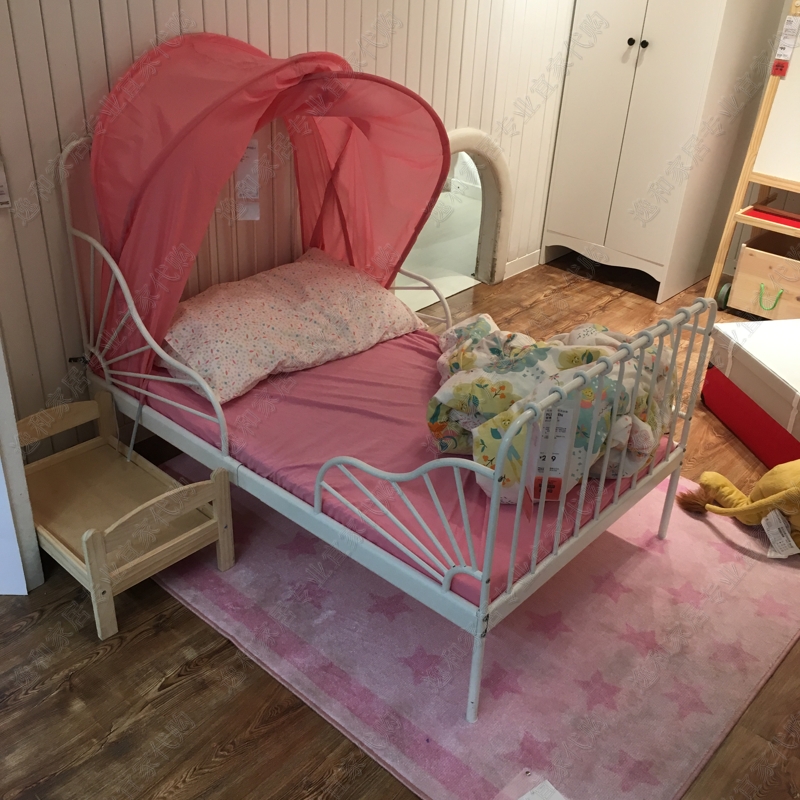 IKEA IKEA Chengdu Chenghua Myron mở rộng khung giường kính thiên văn công chúa giường sinh viên giường trẻ em giường giường sắt của - Giường giường tầng gỗ