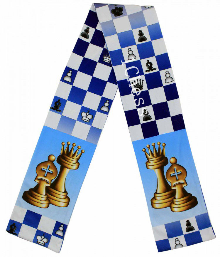 1chess Children's chess scarf Chess club School prizes gifts Chess children's personality decoration