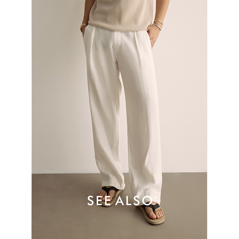 See Also『Reinga Bermuda』Black Label Series New White Draped Linen Pants for Men, Summer Thin Style See Also『Reinga Bermuda』Black Label Series New White Draped Linen Pants for Men, Summer Thin Style