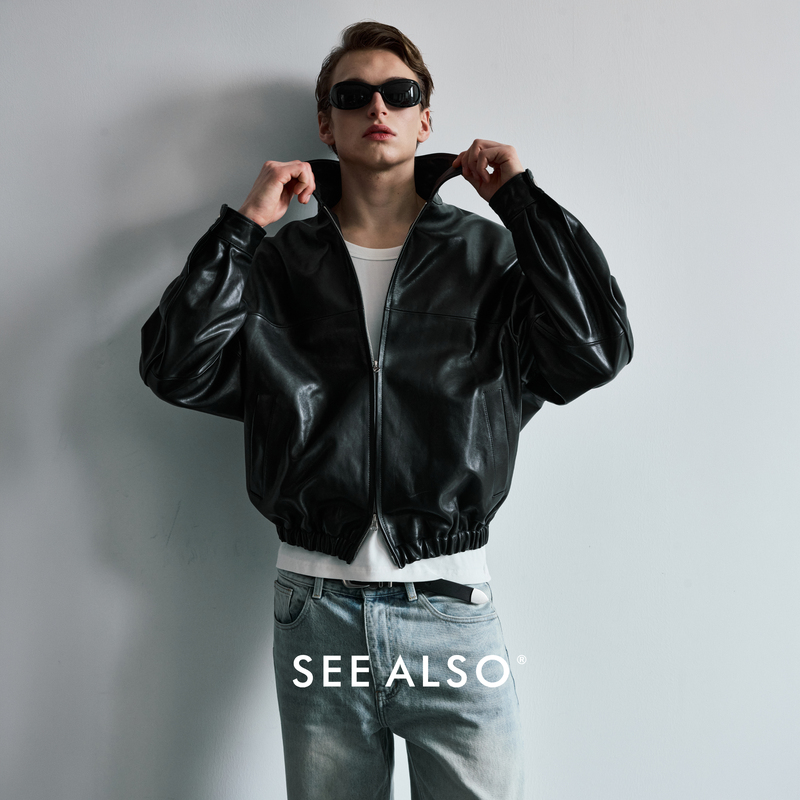 See Also「Welsh Mountain」Imported Sheep Leather Vintage Silhouette Lapel Genuine Leather Autumn/Winter Jacket