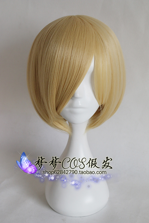 Yuri Yuri Puri Sati trên băng, mặt vàng, tóc giả cosplay, gửi mạng - Cosplay bộ đồ cosplay