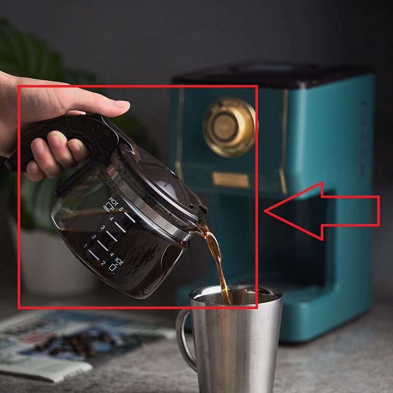 Universal Toffy K-Cm5 Coffee Machine Small Mini Glass Pot Filter Paper Drip [Accessories]