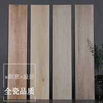 All Porcelain wood grain tiles 200 1000 imitation solid wood imitation wood floor tiles dining room living room balcony bedroom floor tiles Nordic