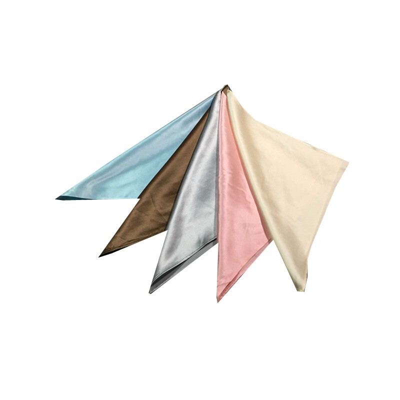 Welfare Item: Mulberry Silk Small Square Scarf, Face Towel, Handkerchief, 25X25Cm, Plain Crepe Satin Welfare Item: Mulberry Silk Small Square Scarf, Face Towel, Handkerchief, 25X25Cm, Plain Crepe Satin