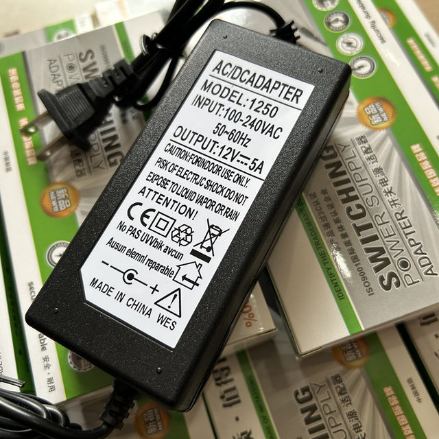 Neutral 12V5A Power Adapter Led Lcd Monitor Power Supply 12V 5A 4A 3A Transformer