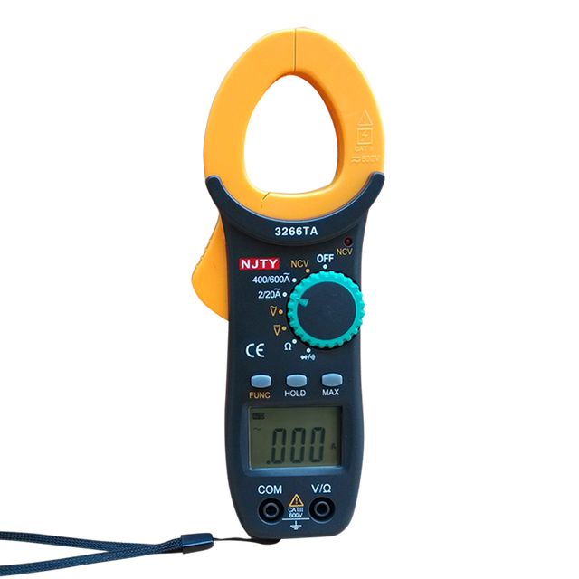 High-precision anti-burn automatic range clamp ammeter