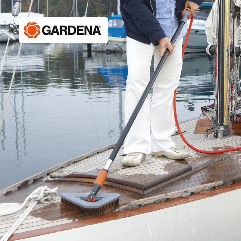 Germany imported GARDENA GARDENA 360 degree movable brush head household multi-function water-permeable cleaning brush 5560