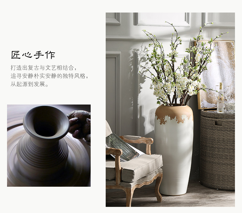 Large vases, I and contracted sitting room to heavy flower arranging flower implement coarse some ceramic pot home decoration ceramic furnishing articles